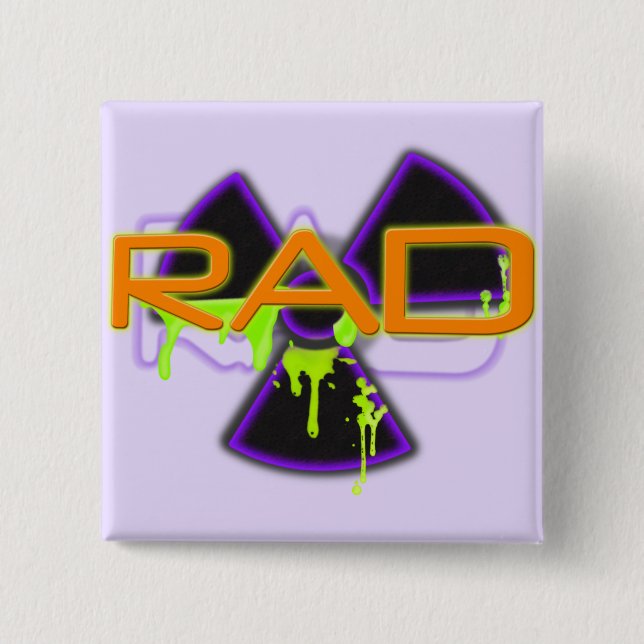 Rad 15 Cm Square Badge (Front)