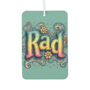 Rad 70s Groovy Psychedelic Aesthetic Car Air Freshener