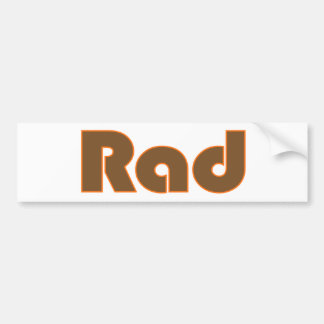Rad Bumper Sticker