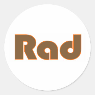 Rad Classic Round Sticker