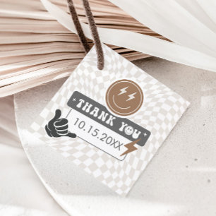 Rad Cool Dude   Boys Retro Skater Birthday Favour Favour Tags