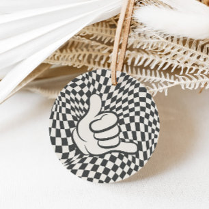 Rad Cool Dude   Boys Retro Skater Birthday Favour Tags