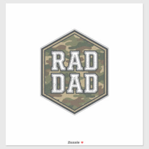 Rad Dad Camo Hexagon Vintage Engraving Design_1