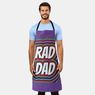 RAD DAD FATHER'S DAY RETRO All-Over Print Apron