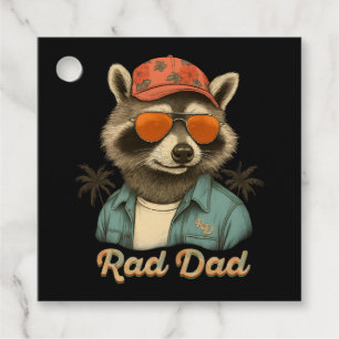 Rad Dad Funny Happy Father's Day Vintage Favour Tags
