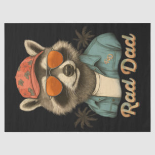 Rad Dad Funny Happy Father's Day Vintage Tissue Paper
