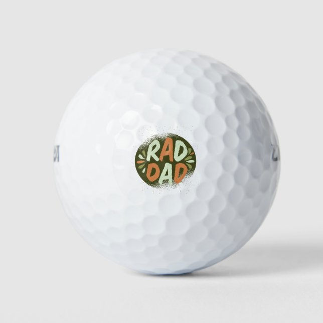 Rad Dad Golf Balls (Front)