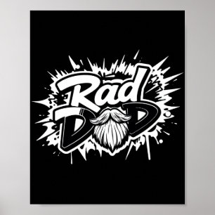 Rad Dad Poster – Cool Father's Day Gift for Him