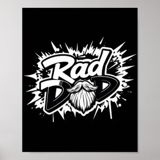 Rad Dad Poster – Cool Father's Day Gift for Him