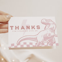 Rad Dinosaur Three Rex Boys Pink Birthday