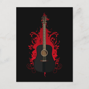 Rad Guitar Postcard