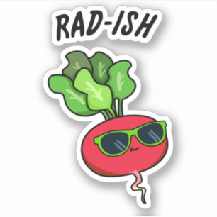 Rad-ish Funny Vegetable Radish Pun