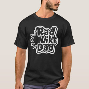 Rad Like Dad – Sticker Outline Pop Art T-Shirt