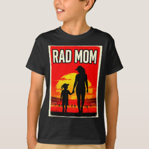 Rad mum mother and daughter soccer mum sunset T-Shirt