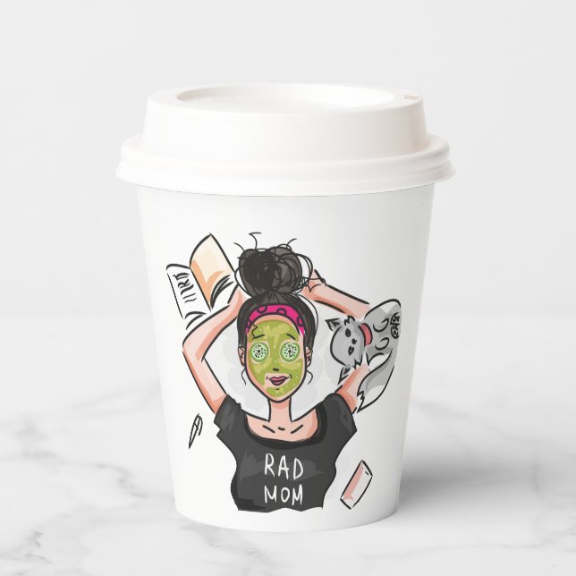 Rad Mum Paper Cups (Front)