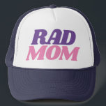 Rad Mum Quote for Moms Simple Baseball Trucker Hat<br><div class="desc">Simple "Rad Mum" custom baseball cap trucker hat.</div>