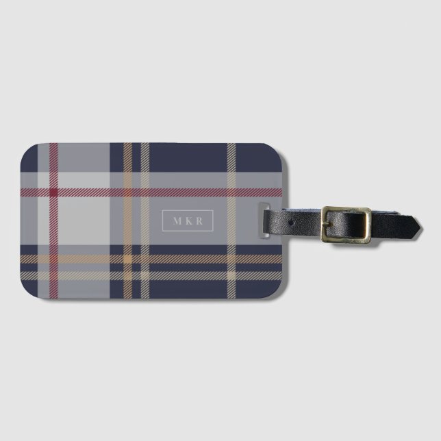 Rad Plaid Luggage Tag (Front Horizontal)