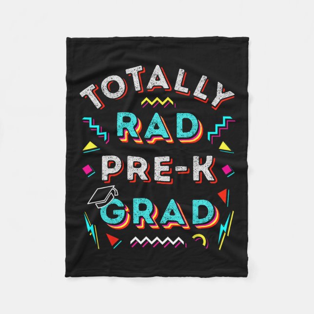 Rad Pre-k Grad Gift Fun Boy Girl Prek Graduation C Fleece Blanket (Front)