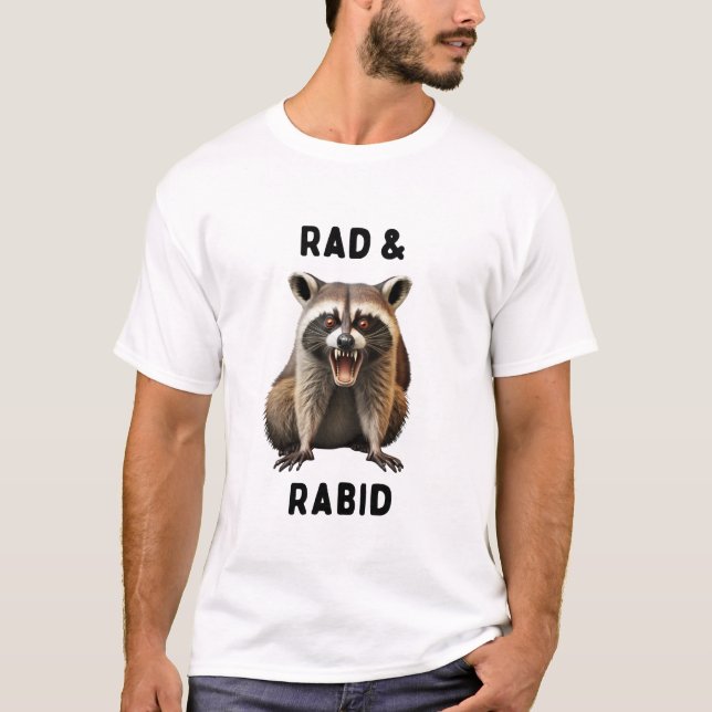 Rad & Rabid Racoon T-Shirt (Front)