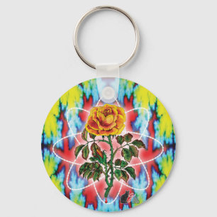 Rad Rad Rose  Key Ring