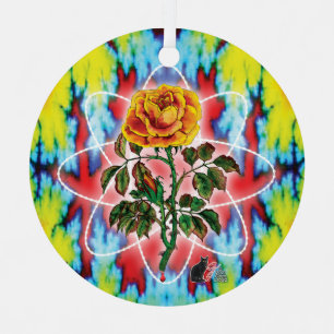 Rad Rad Rose  Metal Tree Decoration