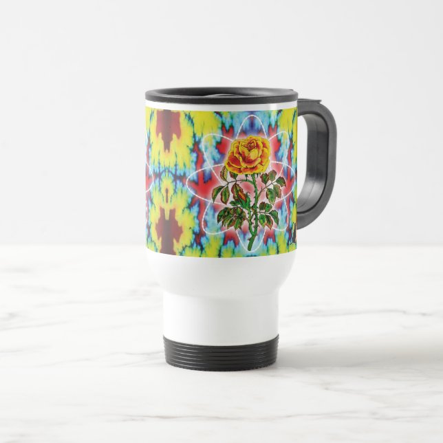 Rad Rad Rose Travel Mug (Front Right)