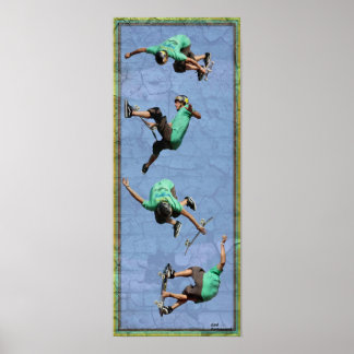 Rad Skate Air, Copyright Karen J Williams Poster