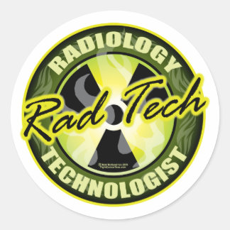 Rad Tech Classic Round Sticker