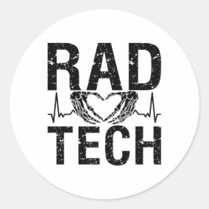 Rad Tech Medicine Technologist Xray Radiology Tech Classic Round Sticker