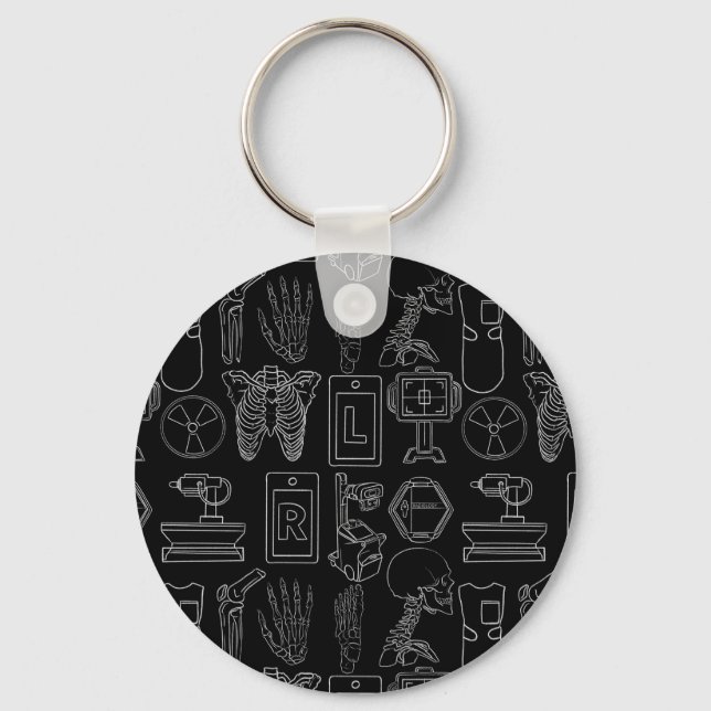 Rad Tech Party Gifts Key Ring (Front)