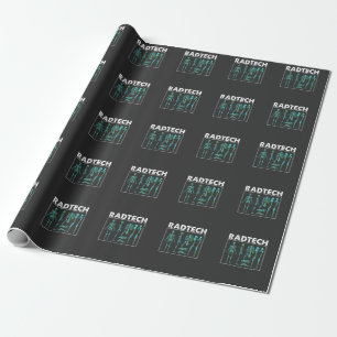 Rad Tech Skeleton Xray Bones Radiology Technician Wrapping Paper