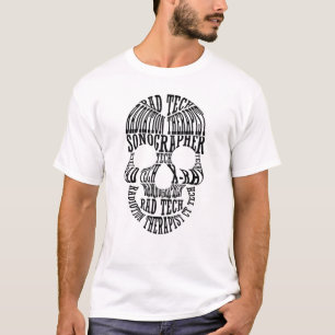 Rad Tech Skull Technologist Xray Radiology Tech T-Shirt