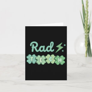 Rad Tech St Patricks Day Xray Irish Lucky Radiolog Card