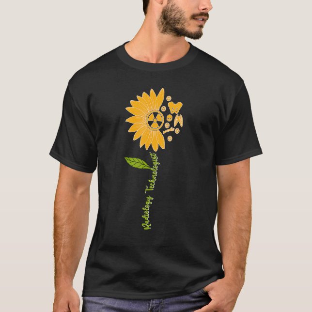 Rad Tech Sunflower Radiology Technologist T-Shirt (Front)
