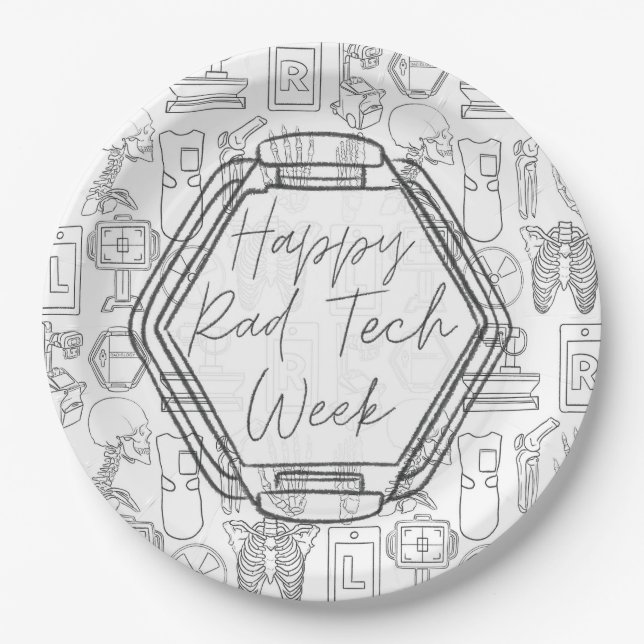 Rad Tech Week Paper Plate (Front)