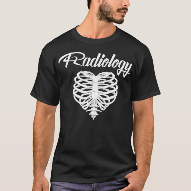 Rad Techs Have Big Hearts Radiology XRay Tech Gift T-Shirt (Front)