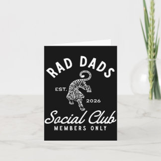 Rad Vintage Dad Est 2026 Fathers Day Dad Life Card