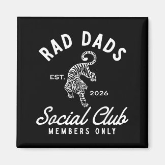 Rad Vintage Dad Est 2026 Fathers Day Dad Life Magnet