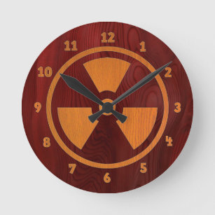 Rad Wood Round Clock