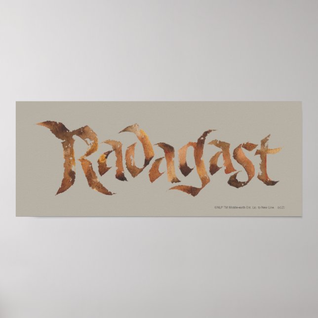 RADAGAST™ Name Textured Poster (Front)