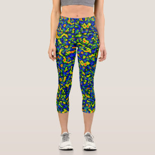 Radar Clouds Capri Leggings