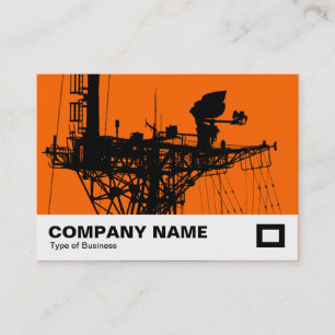Radar Mast - Orange Business Card