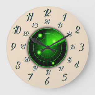 Radar Proximity w/ Military Time Large Clock