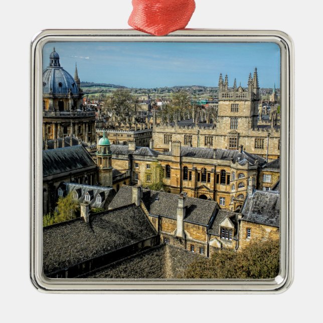 Radcliffe Camera and Bodleian Library Oxford Metal Tree Decoration (Front)