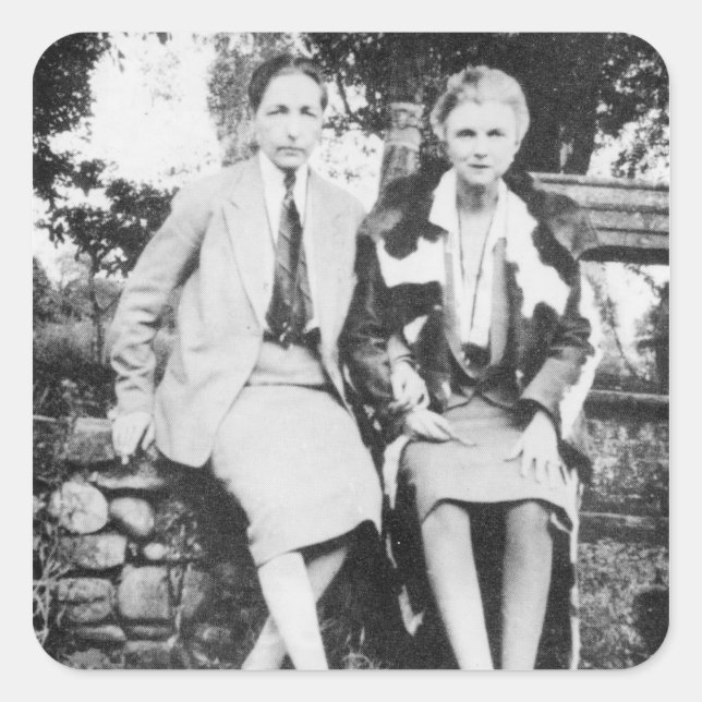 Radclyffe Hall and Una Vincenzo Square Sticker (Front)