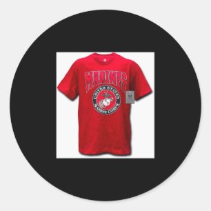 Raddominance Clic Military Tee  Classic Round Sticker