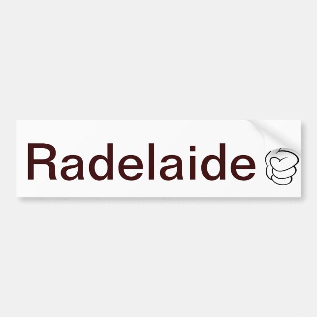 Radelaide Adelaide Bumper Sticker (Front)
