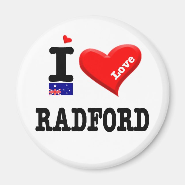 RADFORD - I Love Magnet (Front)