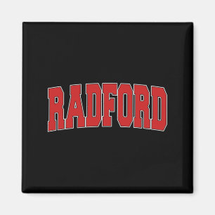 Radford Va Virginia Uni Style Usa Vintage Sport Magnet
