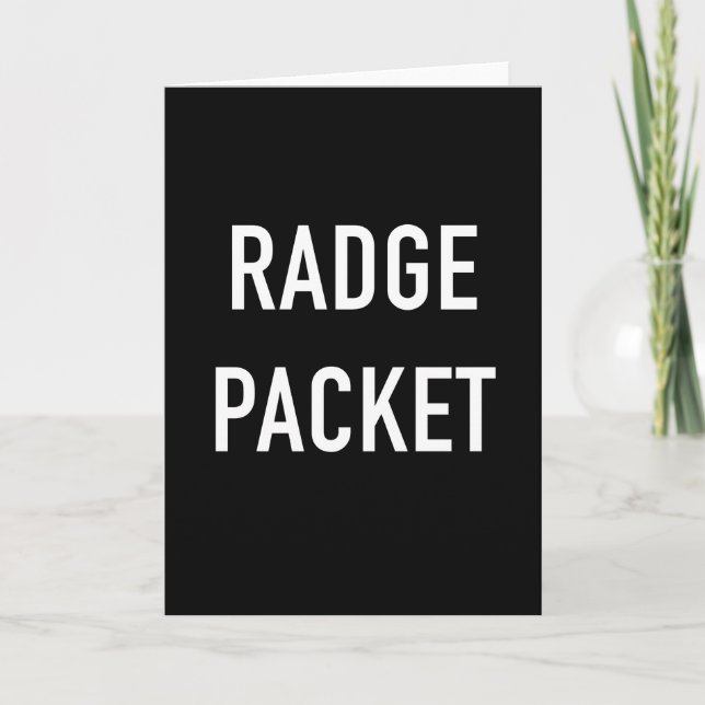 Radge Packet Card (Front)